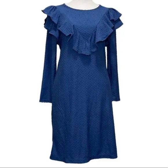Lilly Pulitzer Dresses & Skirts - Lilly Pulitzer Blue Pheby Swiss Dot Dress Small